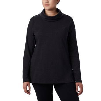 Columbia Sweater Dames, Canyon Point Cowl Neck Plus Size Zwart, 98YGNPTJQ